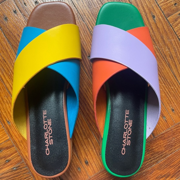 Charlotte Stone Colorblock Amos Sandal - Picture 7 of 10